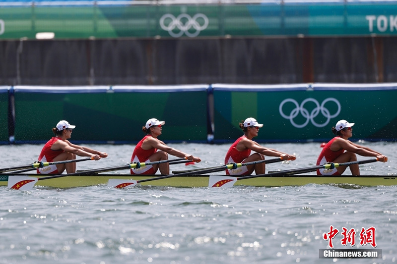 Т?рт адамды? ?ос ескект? ?айы? жарысында ?ытай ??рамасы рекорд жа?алап, алтын?а ие болды