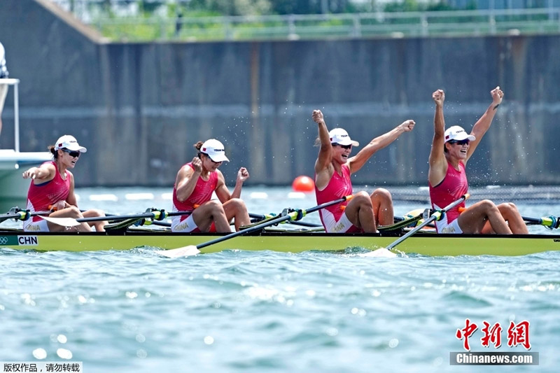 Т?рт адамды? ?ос ескект? ?айы? жарысында ?ытай ??рамасы рекорд жа?алап, алтын?а ие болды