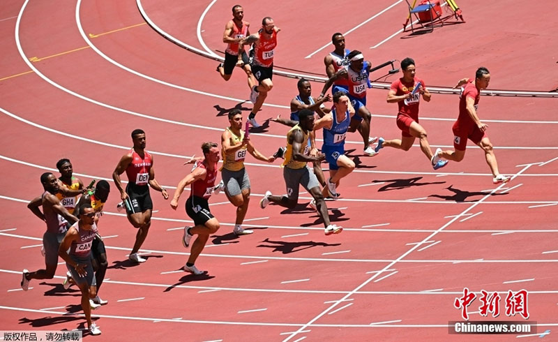 ?ытайды? ерлер ??рамасы 4x100 метр ?ашы?ты??а эстафеталы? ж?г?ру жарысында финал?а жолдама алды