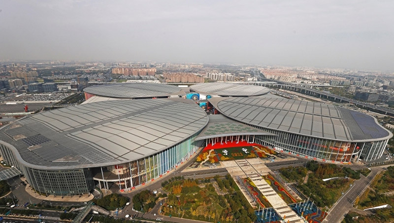 4-?нш? CIIE-д?? ашылуына ?лтты? к?рме ж?не конгресс орталы?ы са?адай сай