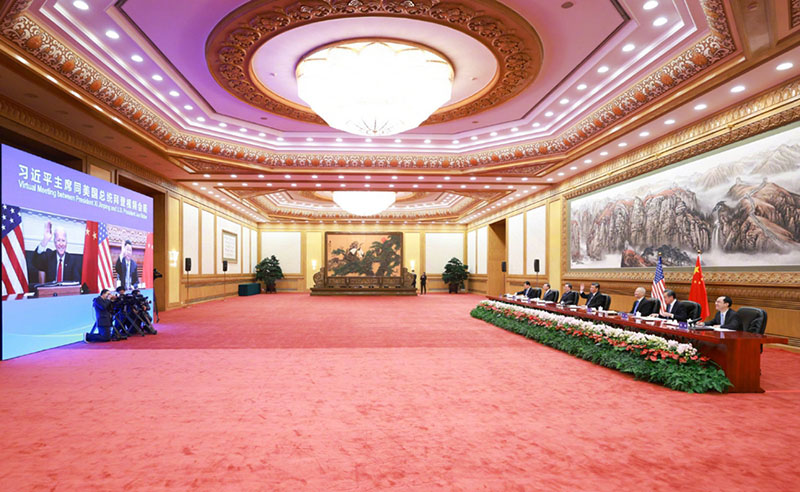 Си Цзиньпин: ?ытай мен А?Ш б?р-б?р?н ??рметтеп, бейб?т ?атар ?м?р с?р?п, ?тымды ынтыма?тасуы керек