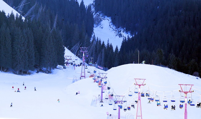 М?з-?арды тамашалап, ?ыс?ы Олимпиаданы ?арсы алайы?