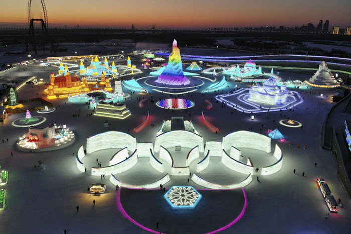 ?М?з ?аласы? Харбин ?ыс?ы Олимпиада элементтер?мен с?нденд?