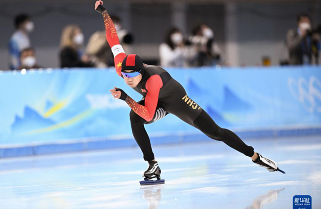 Конькимен ж?г?руден ерлер арасында?ы 500 метрл?к финалда ?ытайлы? Гао Тинъюй алтын медаль енш?лед?