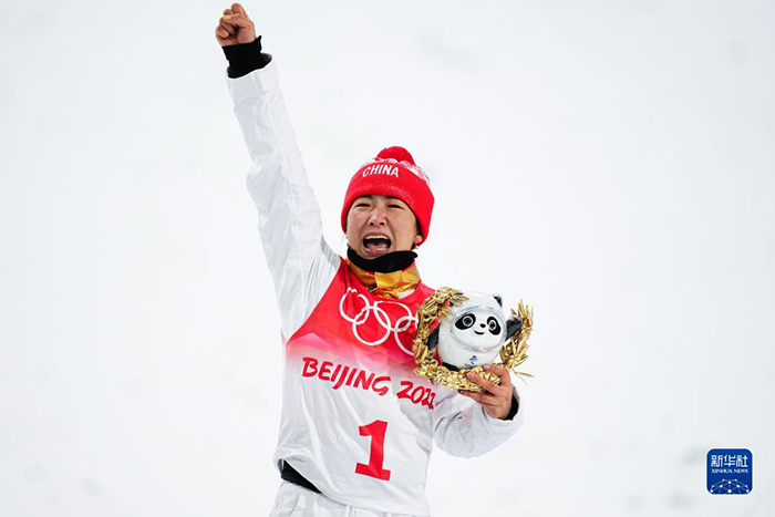 Фристайл ша??ымен сыр?анауды? ?йелдер арасында?ы ?уе шеберл?г? финалында ?ытай спортшысы Сюй Мэнтао же??ске жетт?