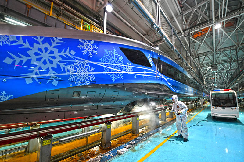 ?ыс?ы Олимпиада кез?нде тасымалдау?а арнал?ан пойыздарды? техникалы? тексер?стер?н к?мдер ж?рг?з?п отырады?