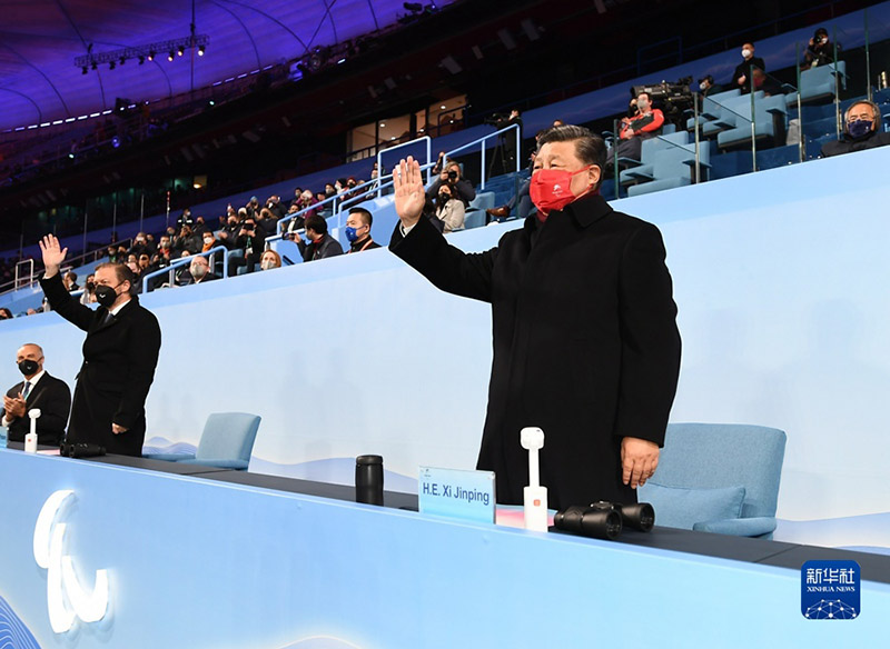 Си Цзиньпин 2022 жыл?ы Бейж??дег? ?ыс?ы Паралимпиада ойындарыны? жабылу салтанатына ?атысты