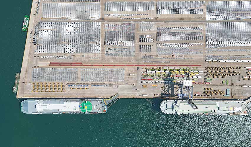 Шаньдунны? Янтай порты: авток?л?к экспорты жандана т?ст?