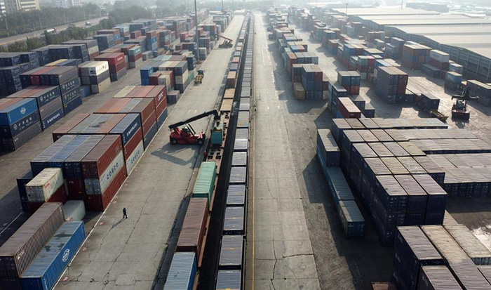 Тяньцзинь портыны? интермодальды те??з ж?не тем?ржол тасымалы 2022 жылы 1 миллион TEU дан асты
