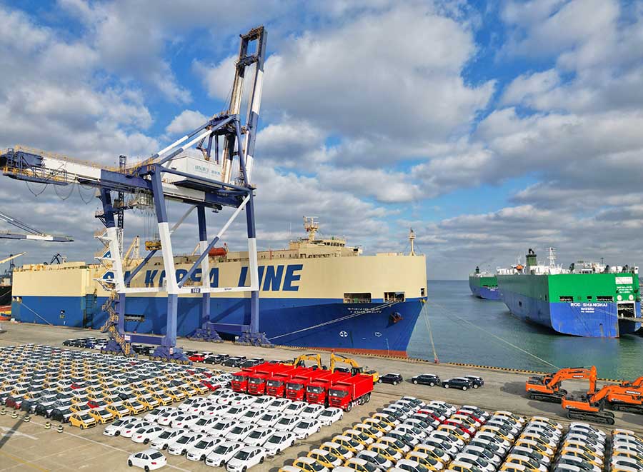 Яньтай, Шаньдун: тауар к?л?ктер? ?ар?ынды ж?нелт?луде