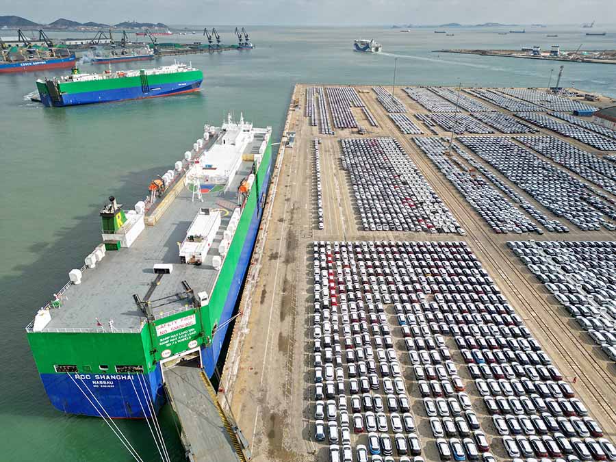 Яньтай, Шаньдун: тауар к?л?ктер? ?ар?ынды ж?нелт?луде