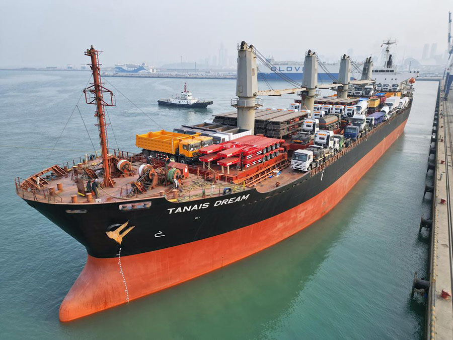 Яньтай, Шаньдун: ?ытай-Африка лайнер?н?? ?адамы с?тт? басталды