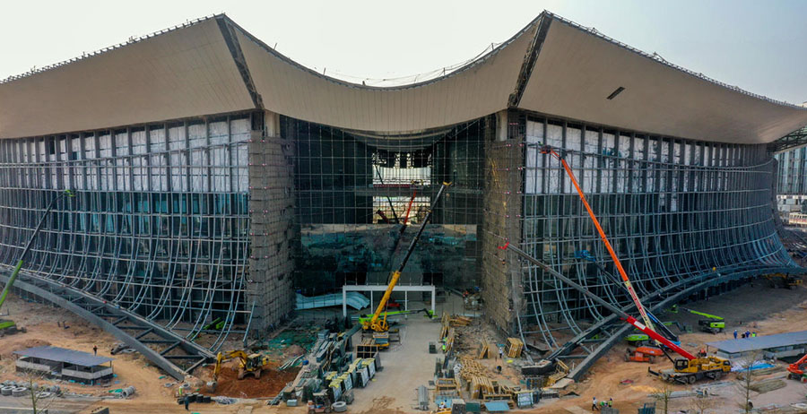 Гуанчжоуда?ы халы?аралы? ?аржы форумыны? ??рылысы ?ар?ынды ж?р?п жатыр