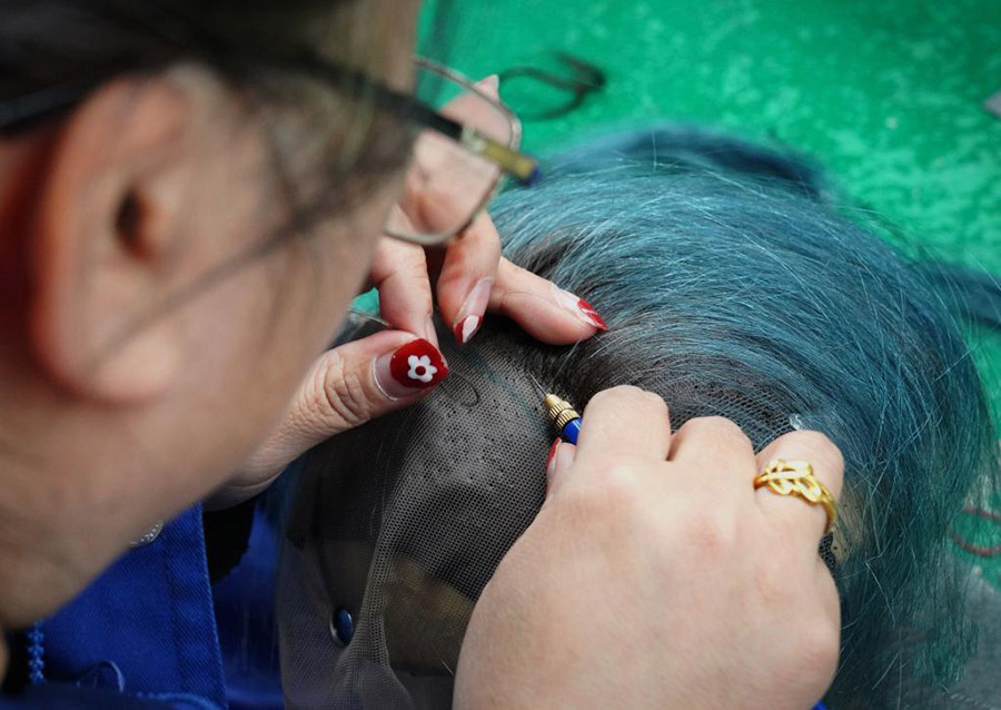 ?ытайды? жасанды шаштары ?онлайн экспресспен? шетелге шы?ады