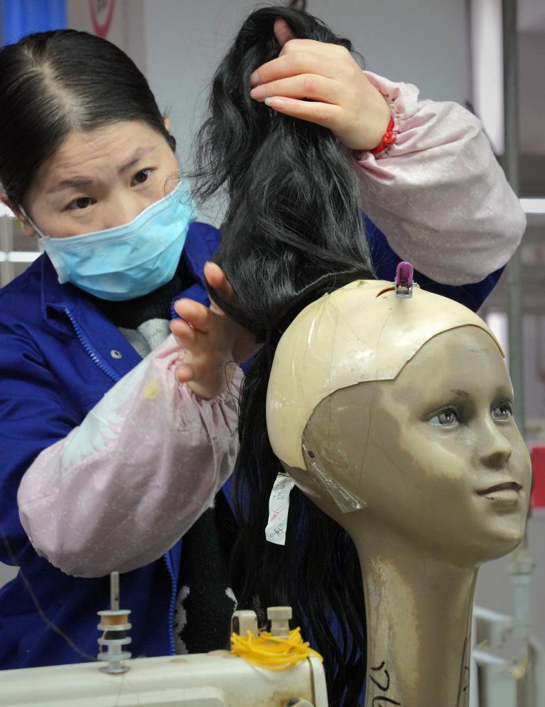 ?ытайды? жасанды шаштары ?онлайн экспресспен? шетелге шы?ады