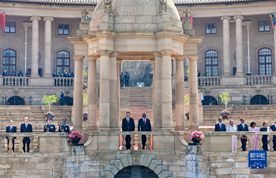 Си Цзиньпин О?т?ст?к Африка Президент? Сирил Рамафосамен кел?сс?здер ж?рг?зд?