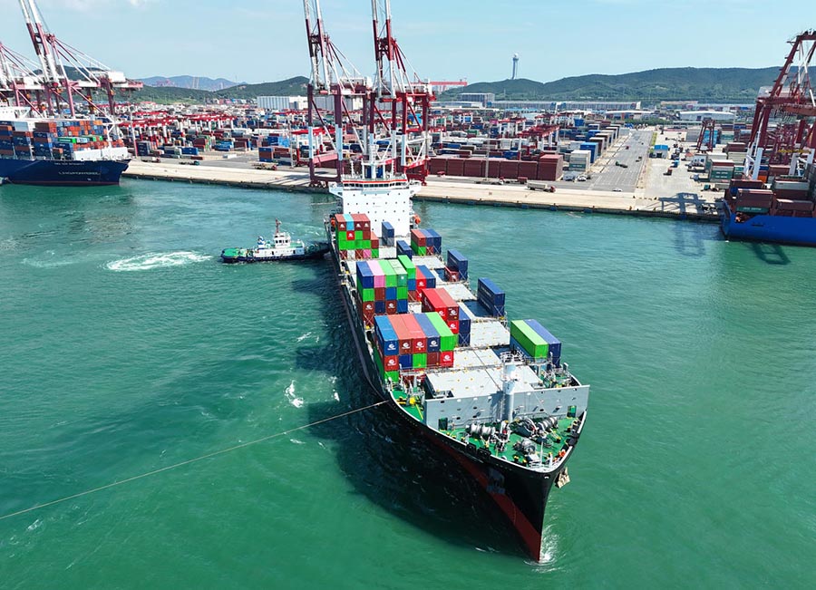 Шаньдунны? Циндао порты биыл?ы жылы ?Б?р белдеу-б?р жолды?? 10 жа?а ба?ытын ?осты