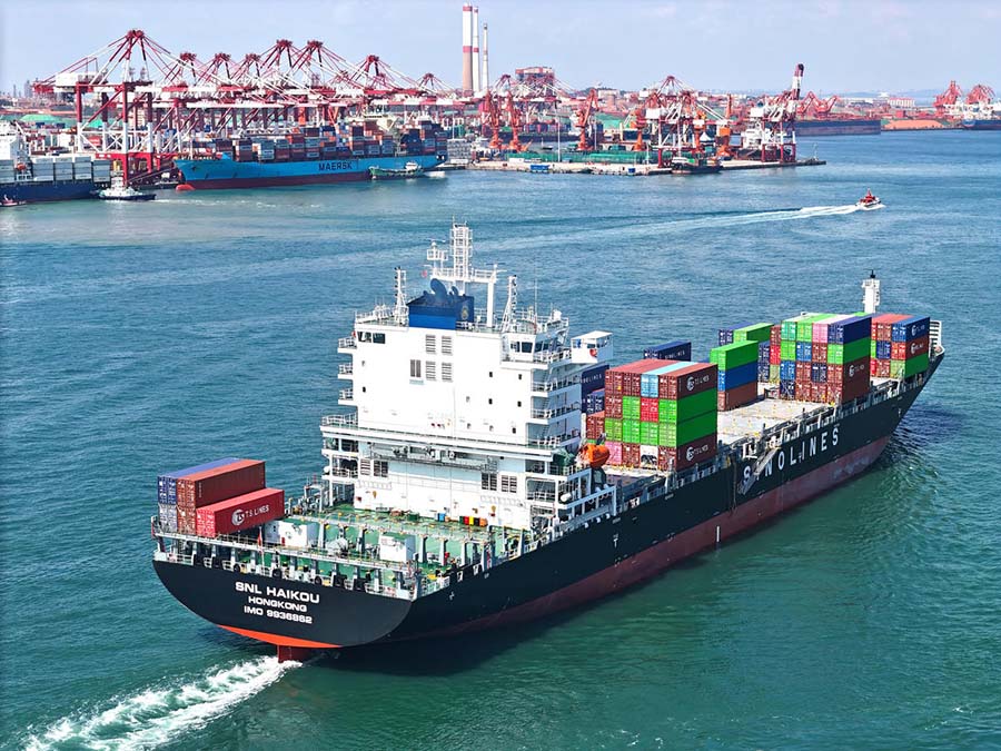 Шаньдунны? Циндао порты биыл?ы жылы ?Б?р белдеу-б?р жолды?? 10 жа?а ба?ытын ?осты