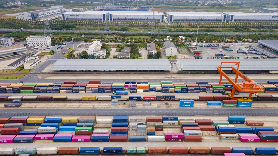 Цзиньхуа, Чжэцзян: ?Исиньоу? ?ытай-Еуропа пойыздары тасымал ж?мысымен ?ауырт айналысып жатыр