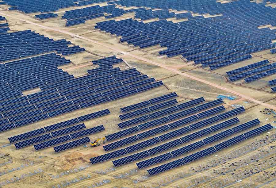 Ордос, ?шк? Мо??ол: ?уаттылы?ы 4 млн киловатт болатын жа?а энергетикалы? базаны ??ру жобасы жел?ге ?осылу алдында т?р