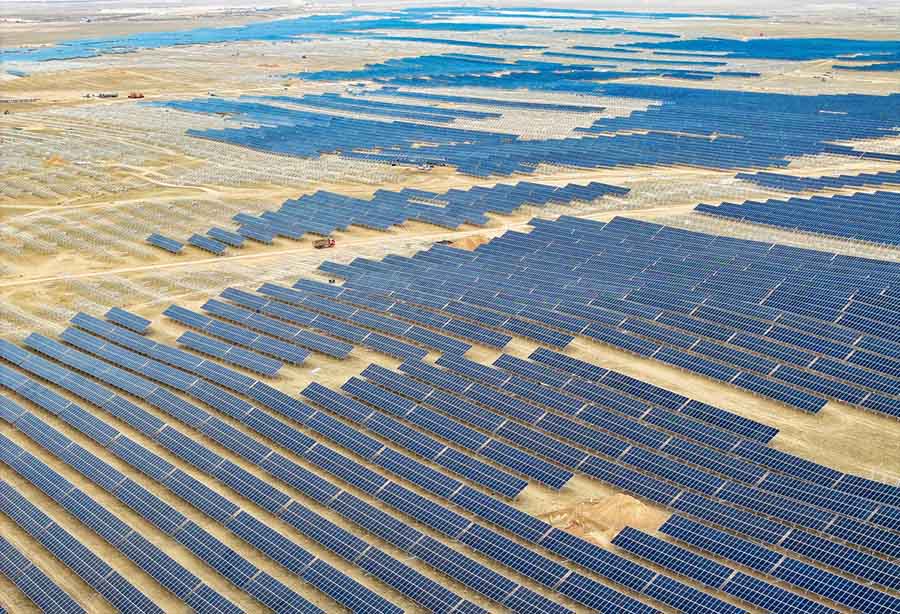 Ордос, ?шк? Мо??ол: ?уаттылы?ы 4 млн киловатт болатын жа?а энергетикалы? базаны ??ру жобасы жел?ге ?осылу алдында т?р