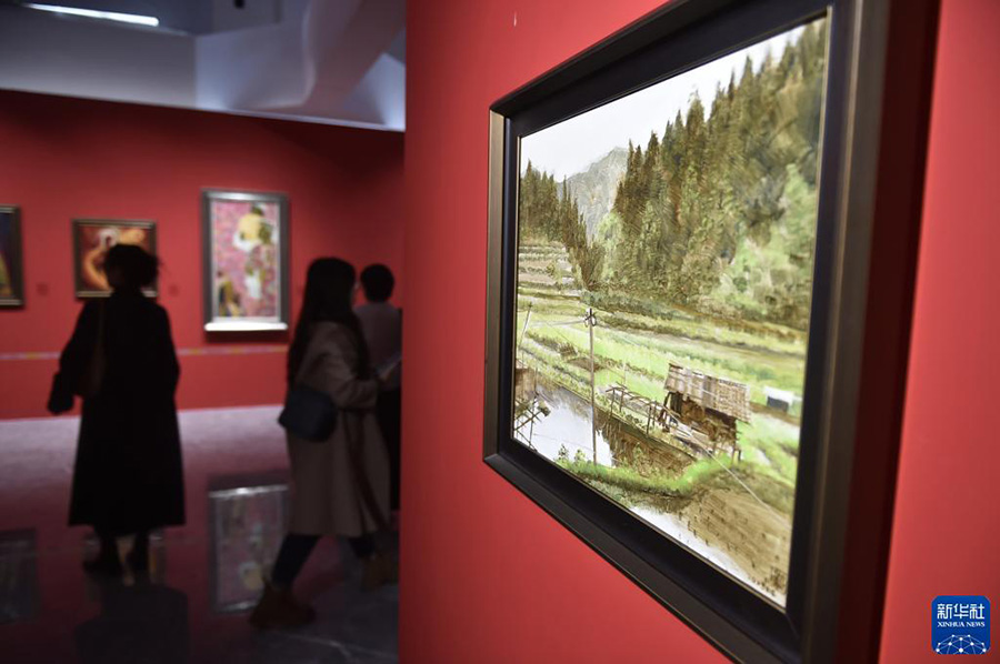 Хэнань ?лкес?нде ?ытай мен Орталы? Азияны? бес ел? ?атыс?ан майлы суреттер к?рмес? ?тт?