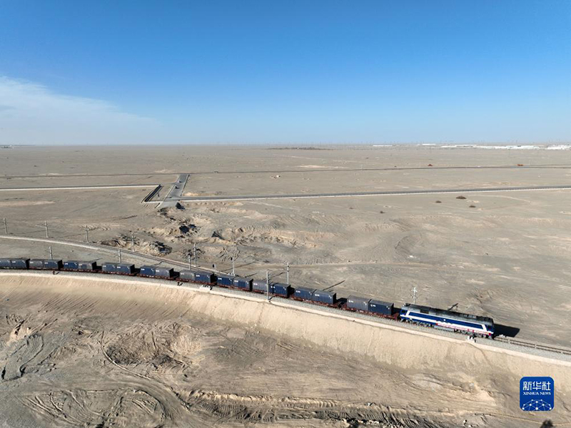 ?Дуньхуан? (Дуньхуан-Тяньцзинь-Тайланд) тем?ржол-те??з халы?аралы? интермодальды ж?к пойызы ал?аш жол?а шы?ты