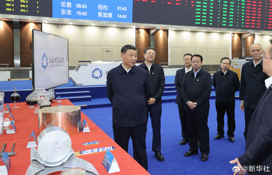 Си Цзиньпин ?ызметт?к тексер?спен Шанхай?а барды