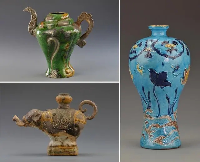 О?т?ст?к ?ытай те??з?н?? солт?ст?к-батыс беткей?ндег? No1 ж?не No2 бат?ан кеме ж?ртынан табыл?ан ыдыс