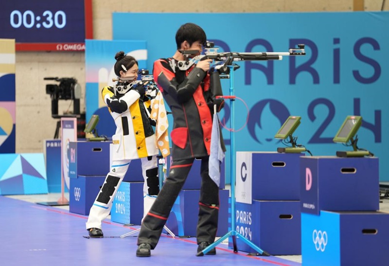 ?ытайлы? Хуан Юйтин мен Шэн Лихао ж?бы Париж Олимпиадасында ал?аш?ы алтын медальд? же??п алды