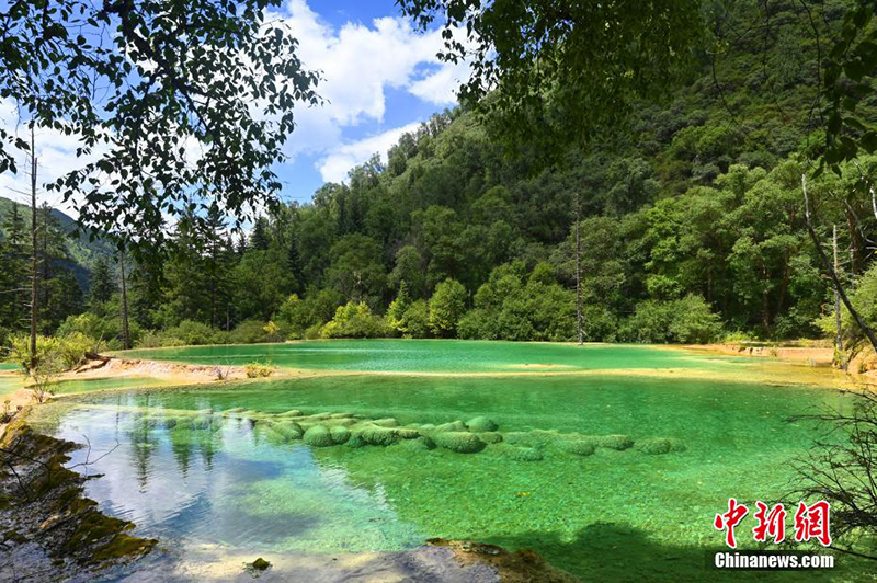 Сычуаньны? Цзючжайгоу ауданында?ы к?лш?ктер саяхат аума?ыны? к?р?н?с? туристерд? ?ызы?тырды