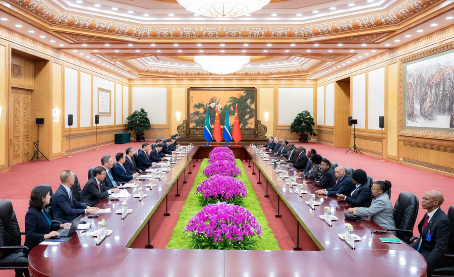 Си Цзиньпин О?т?ст?к Африка Президент? С.Рамафосамен кел?сс?здер ж?рг?зд?