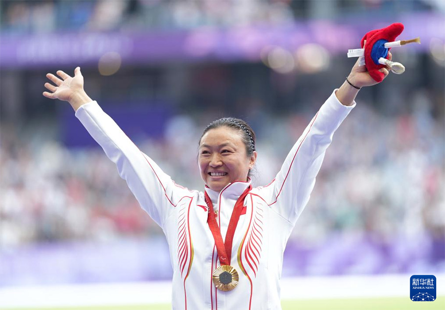 Париж Паралимпиадасында ?ытай ??рамасы ?йелдер арасында?ы дискус жарысында тамаша н?тиже к?рсетт?