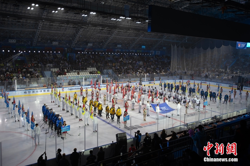 Харбиньде 2024 жыл?ы ШЫ?-ны? шайбалы хоккей жарысы басталды