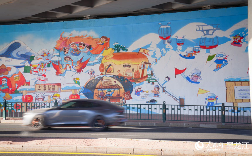 Харбин: ?ала к?шес? ?ыс?ы Азия ойындарына арнал?ан суреттермен безенд?р?лд?