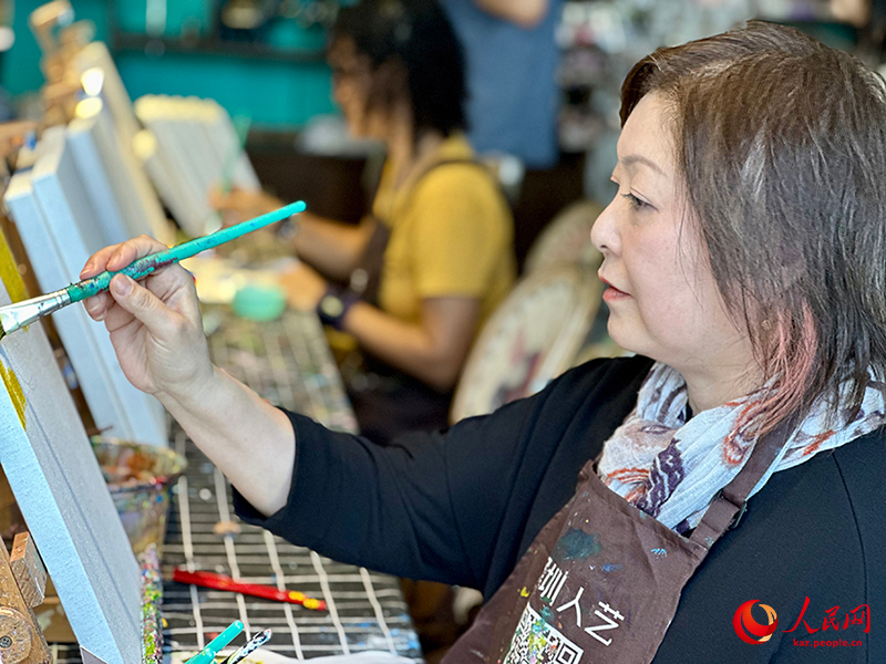 ?ытайды? майлы бояулы сурет ауылы