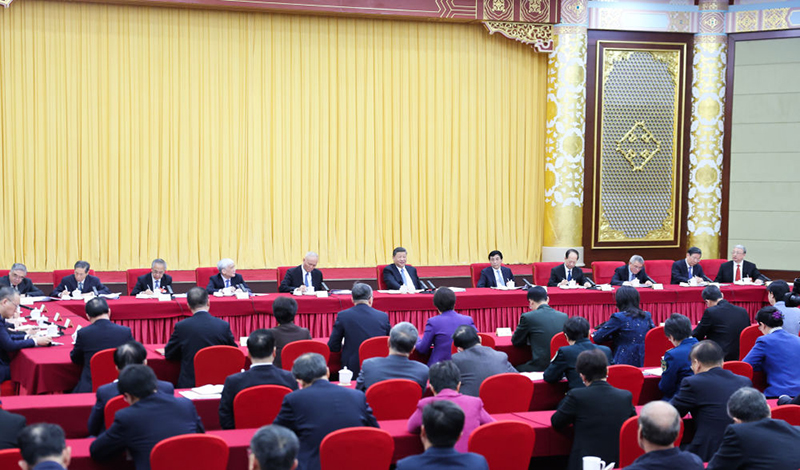 Си Цзиньпин ?ытай Халы?ты? саяси консультативт?к ке?ес? Комитет м?шелер?мен кездест?