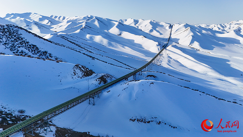 Шы?жа?ны? ??тыби ауданында к?м?р аспан ар?ылы ?тасымалданады?