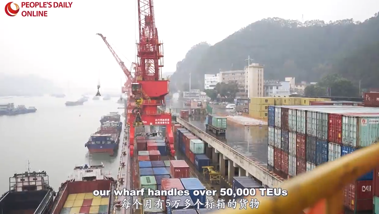 Гуанси Учжоуында?ы терминалда тиеу-т?с?ру ж?мыстары ж?р?п, ?шай ?айы?ы ежелг? жолы? ?айта ашылды