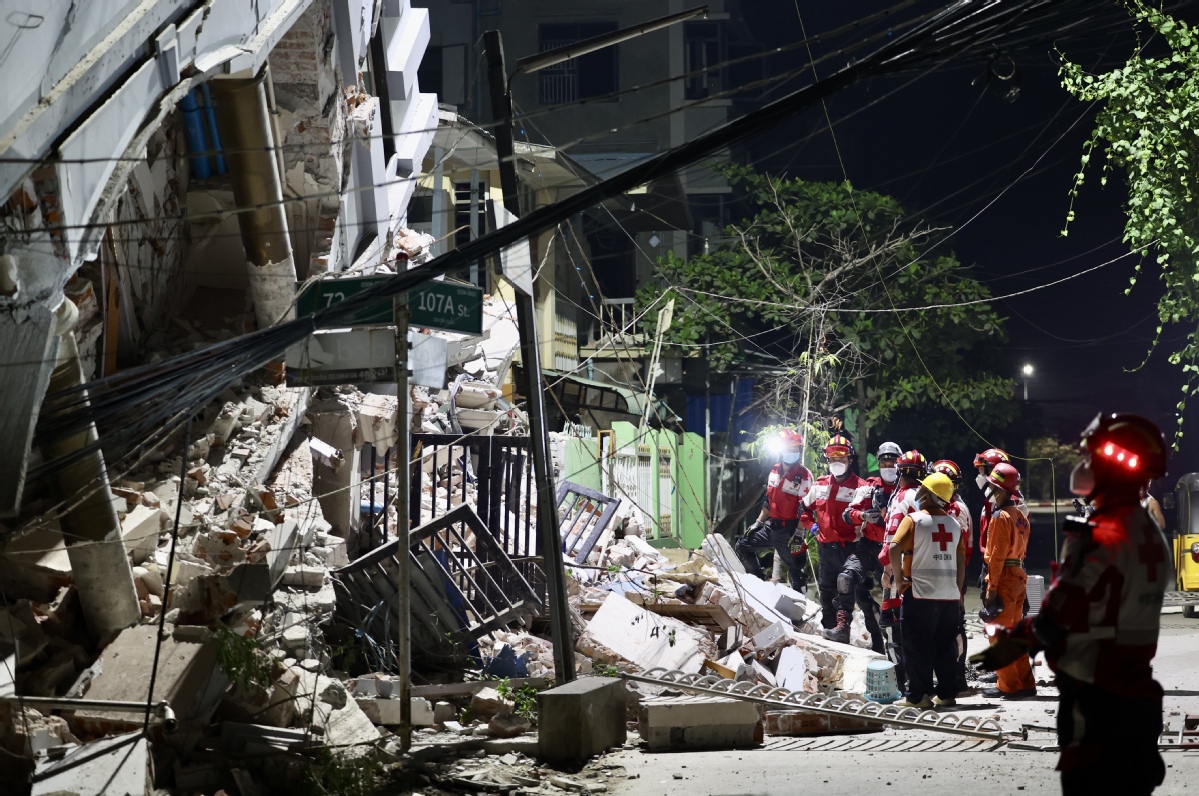 ?ытай ??т?ару тобы Мьянманы? жер с?лк?н?с?нен зардап шеккен аудандарында к?н?-т?н? то?таусыз ??т?ару ж?мыстарын ж?рг?зд?