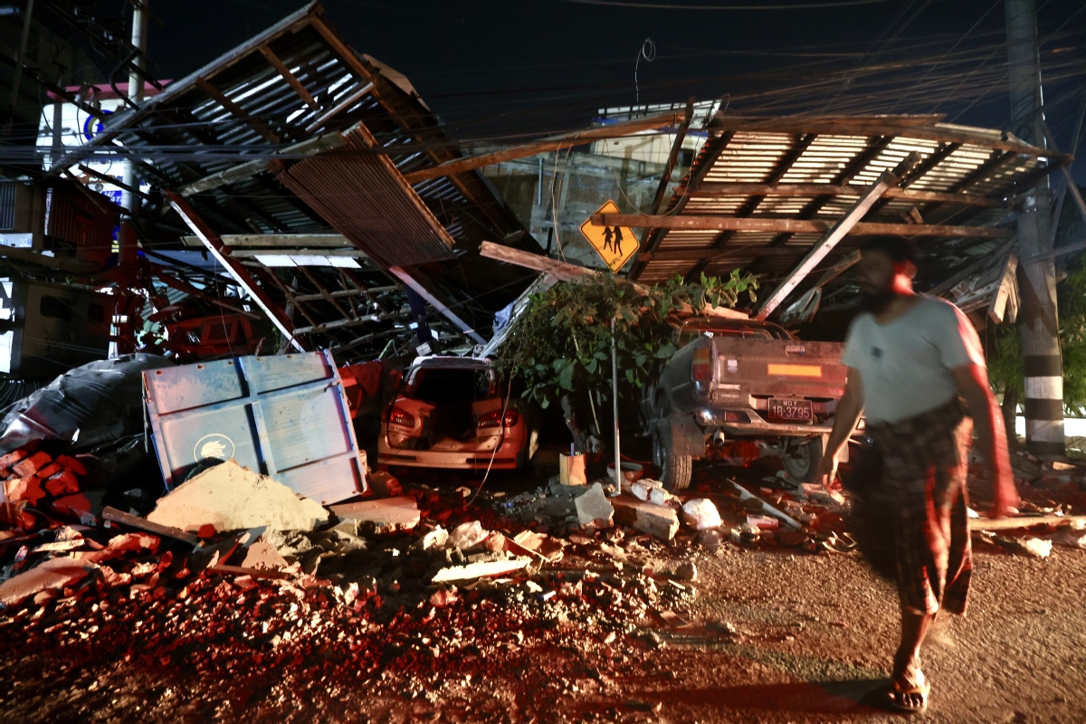 ?ытай ??т?ару тобы Мьянманы? жер с?лк?н?с?нен зардап шеккен аудандарында к?н?-т?н? то?таусыз ??т?ару ж?мыстарын ж?рг?зд?