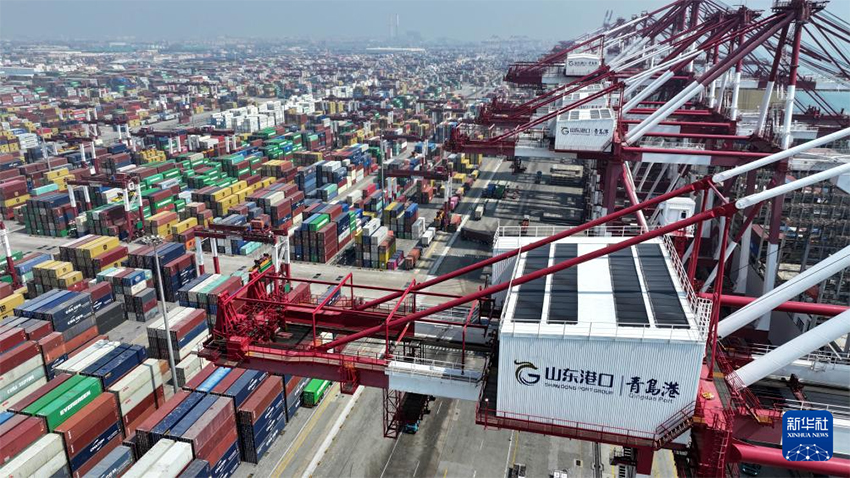 Шаньдун портыны? ж?к ж?не контейнер айналымы б?р?нш? то?санда ?с?м к?рсетт?