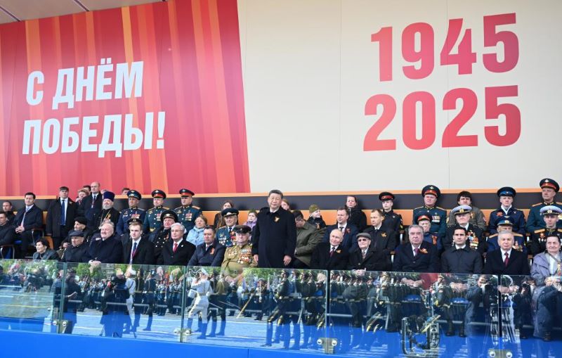 ?ХР Т?ра?асы Си Цзиньпин Ресейд?? Ке?ес Ода?ыны? ?лы Отан со?ысы же??с?н?? 80 жылды?ын еске алу мерекес?не ?атысты