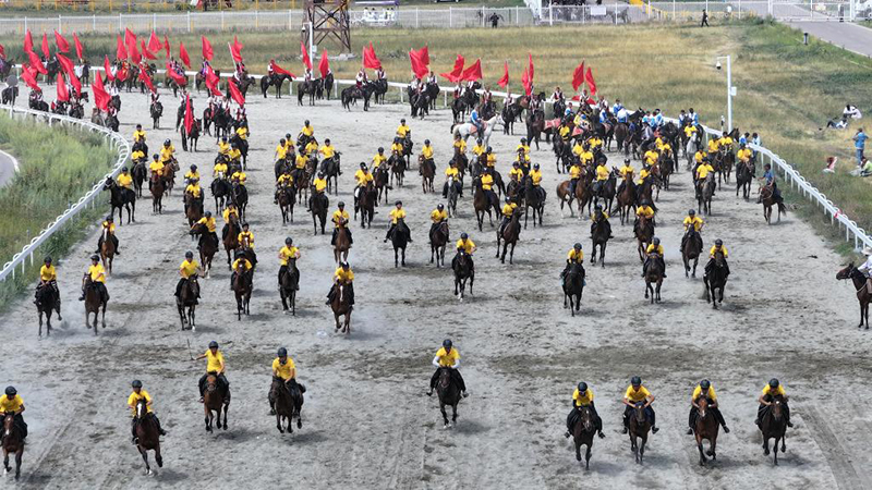 Жаз ортасында Шы?жа?ны? Мо???лк?ре ауданында т?мен т?лпар ж?й?тк?д?