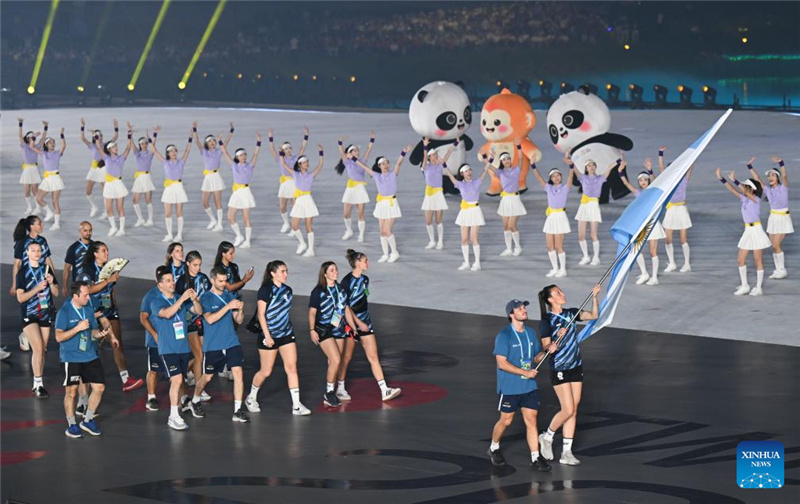 2025 жыл?ы 12-?нш? Д?ниеж?з?л?к ойындар Чэнду ?аласында ашылды