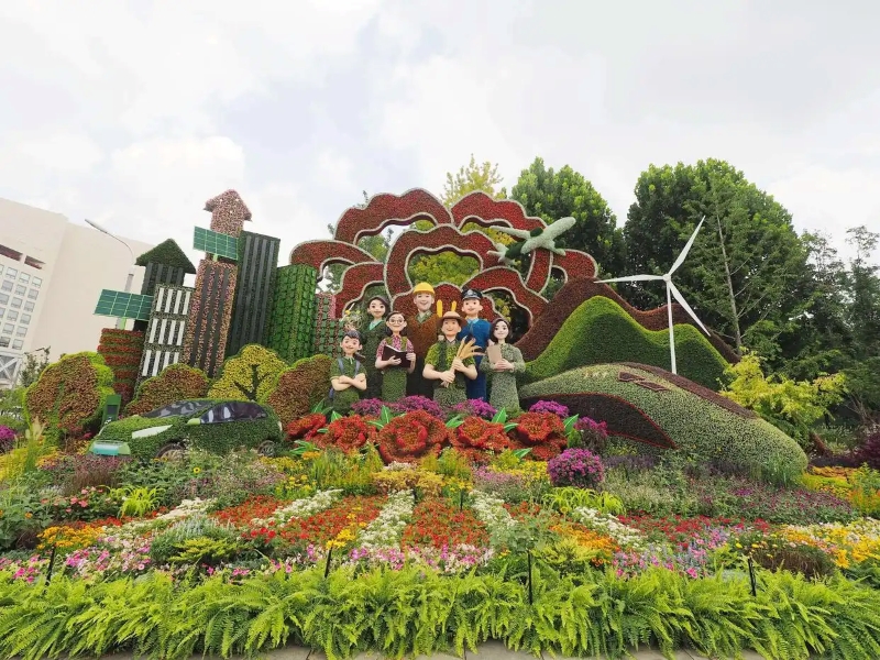 Жапон?а ?арсы со?ыста?ы же??ст?? 80 жылды?ына орай Бейж??дег? Чанань да??ылыны? бойында та?ырыпты? г?лзар ?ойылды