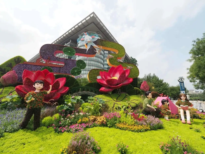 Жапон?а ?арсы со?ыста?ы же??ст?? 80 жылды?ына орай Бейж??дег? Чанань да??ылыны? бойында та?ырыпты? г?лзар ?ойылды